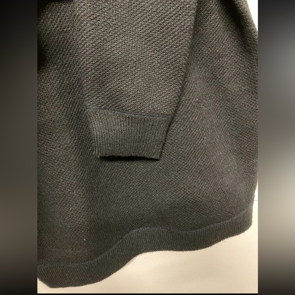 New! Flag & Anthem Mens 1/4 Zip Sweater Pullover Medium Black Shirt Heavy Weight - Picture 8 of 12